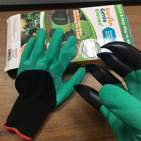 Перчатка для работы в саду и огороде Garden Genie Gloves + Шланг для п - изображение 1